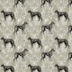 Tkanina 51500 | Psy Deerhound i Motywy Leśne z Jeleniem - Sage 