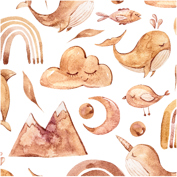 Fabric 51528 | rainbow brown 1