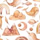 Fabric 51528 | rainbow brown 1