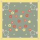 Fabric 51570 | apaszka kwiaty 3