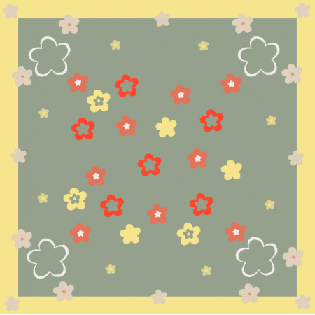 51570 | apaszka kwiaty 3