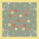 Fabric 51570 | apaszka kwiaty 3