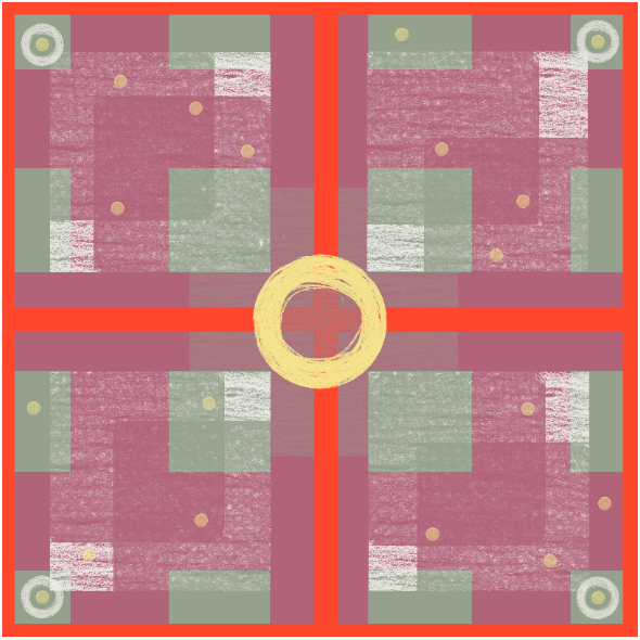 Fabric 51575 | kwadrat fioletowy