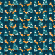 Fabric 4811 | foxes in a forest
