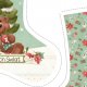 Fabric 5143 | Skarpeta świąteczna "in the wood'2