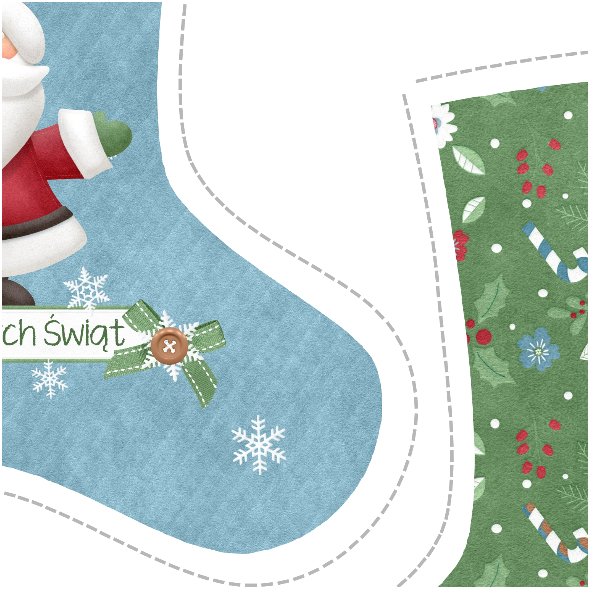 Fabric 5152 | sKarpeta świąteczna "Santa"