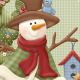 Fabric 5153 | POducha świąteczna "snowman"