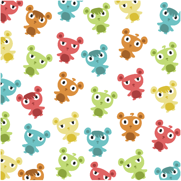 Fabric 5696 | colorful bears
