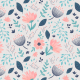Tkanina 5745 | Watercolor floral