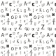 Tkanina 6110 | alfabet 