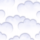 Tkanina 6170 | chmury white
