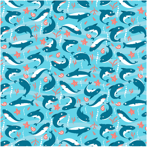 Fabric 6384 | sharks