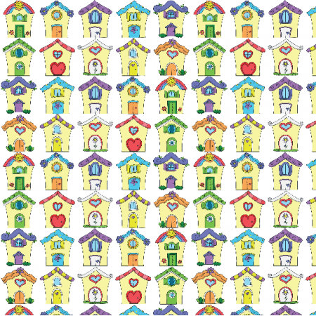 Fabric 6545 | Little House 2,5cm - artworkbyClipartopolis