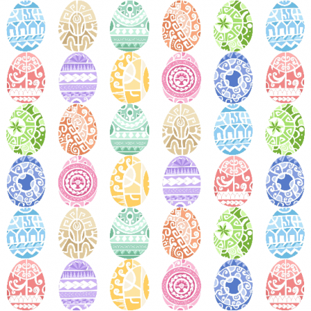 Tkanina 6546 | Maori Art Easter Eggs -