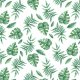 Tkanina 7985 | palmy wodne zielone