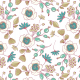 Fabric 8116 | Lipcowe kwiaty
