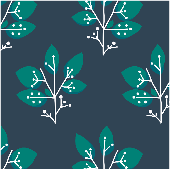 Fabric 8603 | MISAKI zielone drzewka