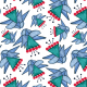 Fabric 9233 | Celina geometryczne kwiaty