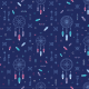 Fabric 9396 | Dream catcher - navy blue