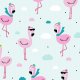 Tkanina 9472 | bingo flamingo