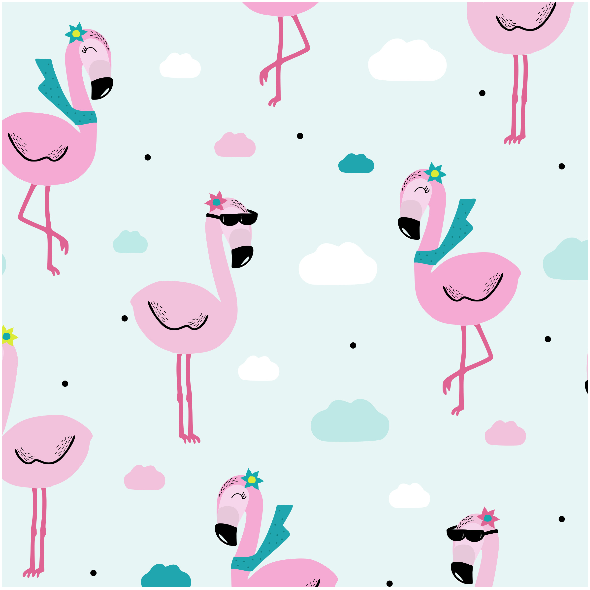 Fabric 9472 | bingo flamingo
