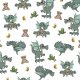 Tkanina 9506 | LITTLE DRAGON - color (larger vERSION)