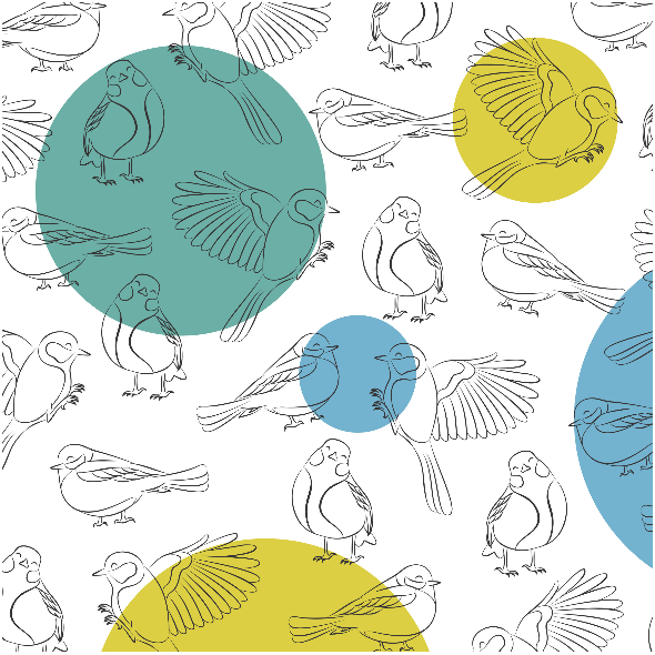 Tkanina 9541 | Sikorki I