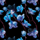 Tkanina 9613 | orchid black