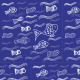 Tkanina 9624 | FISHES IN THE WATER