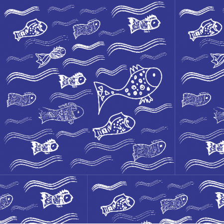 Fabric 9624 | FISHES IN THE WATER