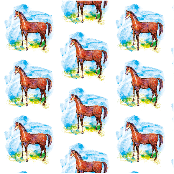 Fabric 9628 | Horse