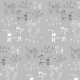 Tkanina 9697 | dog and cat - grey