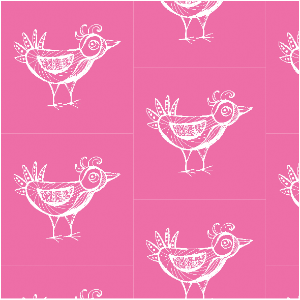Fabric 9797 | BIRD- PINK