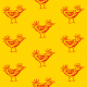 Tkanina 9802 | BIRD- yellow