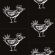 Tkanina 9803 | BIRD- black0