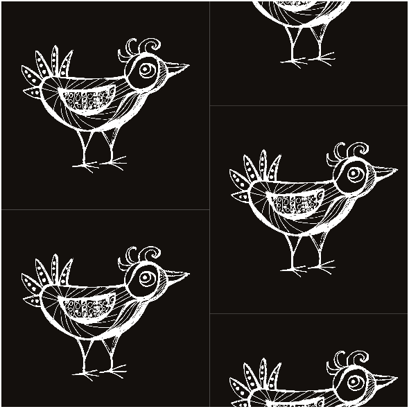 Fabric 9803 | BIRD- black0