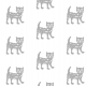 Fabric 9931 | Happy cat - grey