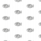 Fabric 9934 | Fish- black and white