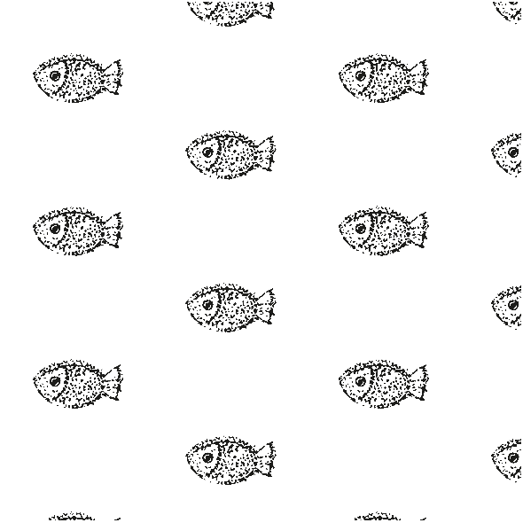 Tkanina 9934 | Fish- black and white