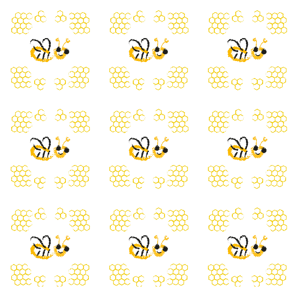 Fabric 9947 | Happy bee -2