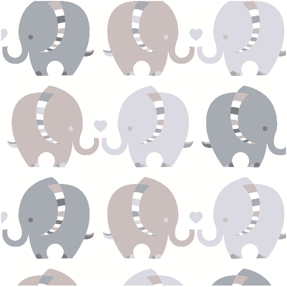 Tkanina 9977 | little elephant