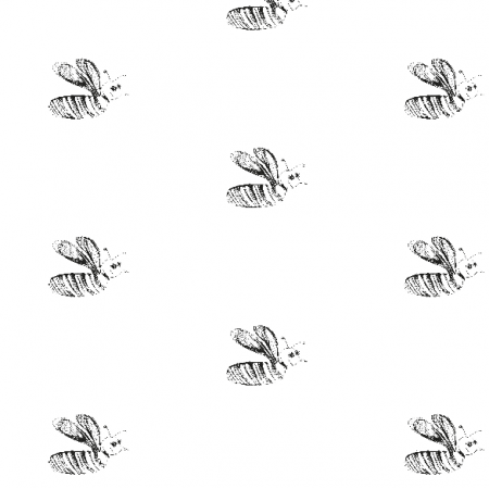 Fabric 10052 | BEE - black and white pattern