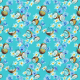 Fabric 10097 | Coconuts & flowers Blue