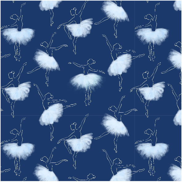 Fabric 10138 | ballerinas blue1