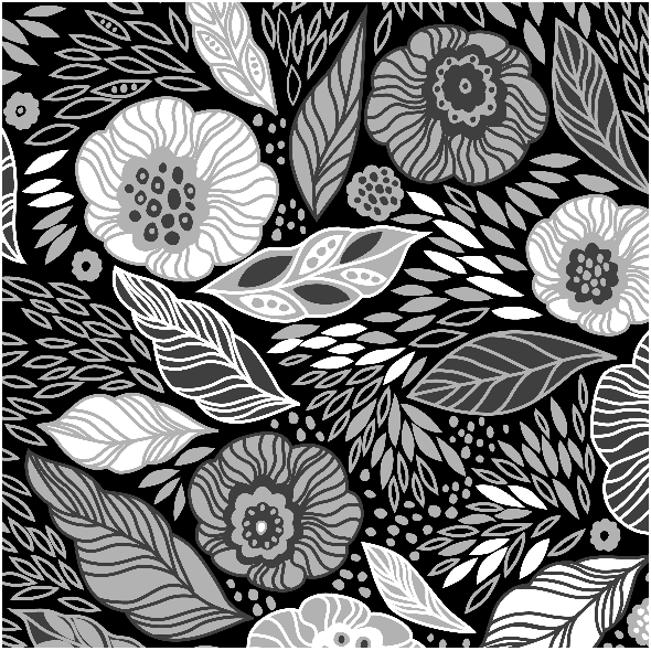 Fabric 10271 | kwiaty nocy