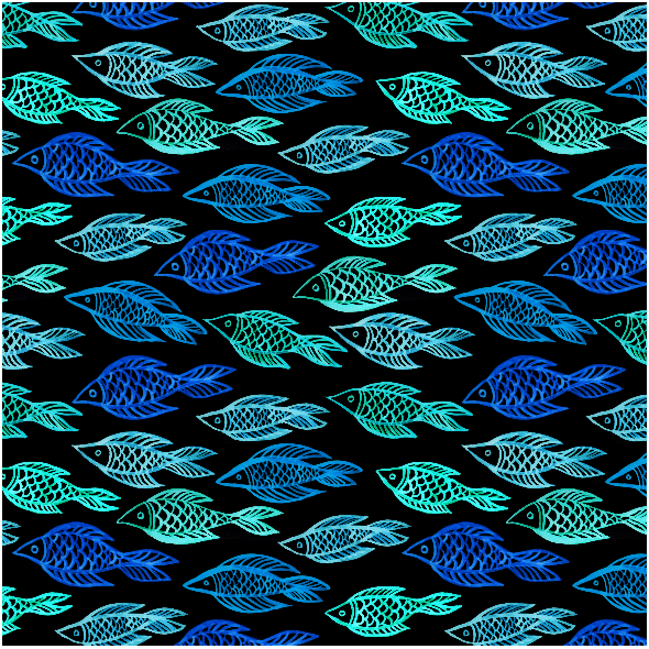 Fabric 10275 | Nocna ryba