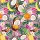 Tkanina 10323 | Tropical fruits pink
