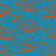Tkanina 10363 | Coral and blue
