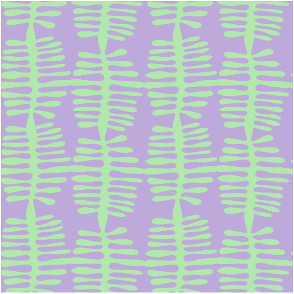Fabric 10386 | Leaves in violet