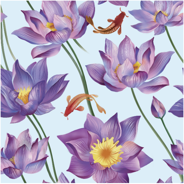 Fabric 10426 | water lily 2